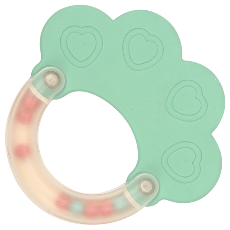 Silicone Baby Teether And Rattle Set