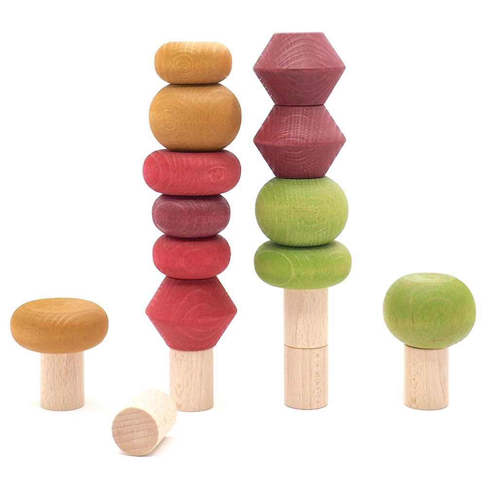 Autumn Stacking Trees - 3 years & above 18 pieces