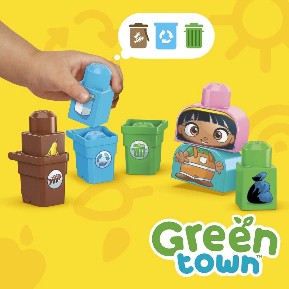 Green Town Sort And Recycle Squad Building Set - 18 pcs
