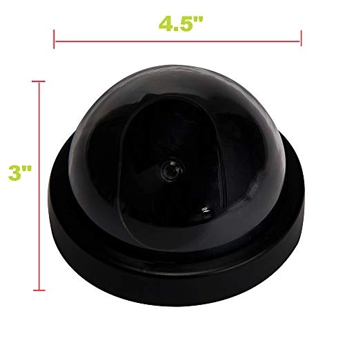 Fake Dummy Dome Surveillance Security Camera With LED Sensor Light