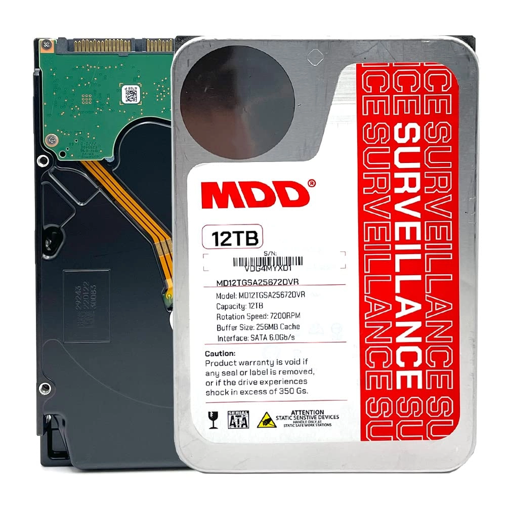 MaxDigitalData MDD 3.5" 7200rpm 256MB SATA 6Gb/s (MDD12TSATA25672DVR) - 12TB
