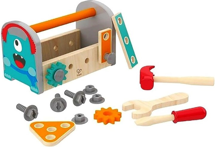 Baby Need Wooden Monster Fix-It Toolbox Kit - 17 pcs