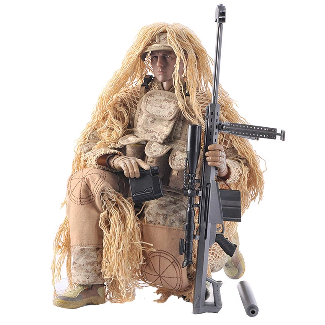 Scakbyer Desert Sniper Soldier - 12 Inch 1/6 Scale (Type K - Desert Sniper Soldier)