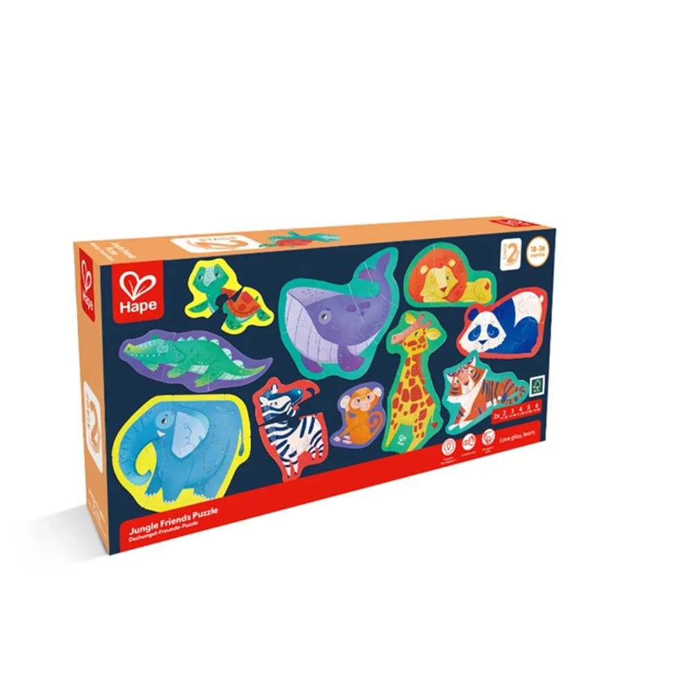 Jungle Peg Puzzle - 2+ 10 pieces