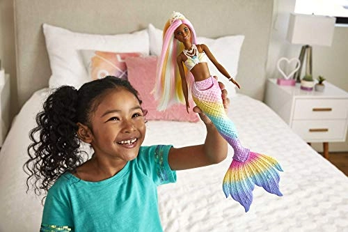 Barbie Dreamtopia Rainbow Magic Mermaid - Rainbow Hair Water-Activated Color Change Ages 3+