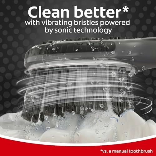 360 Charcoal Sonic Toothbrush - Extra Soft 20,000 strokes per minute