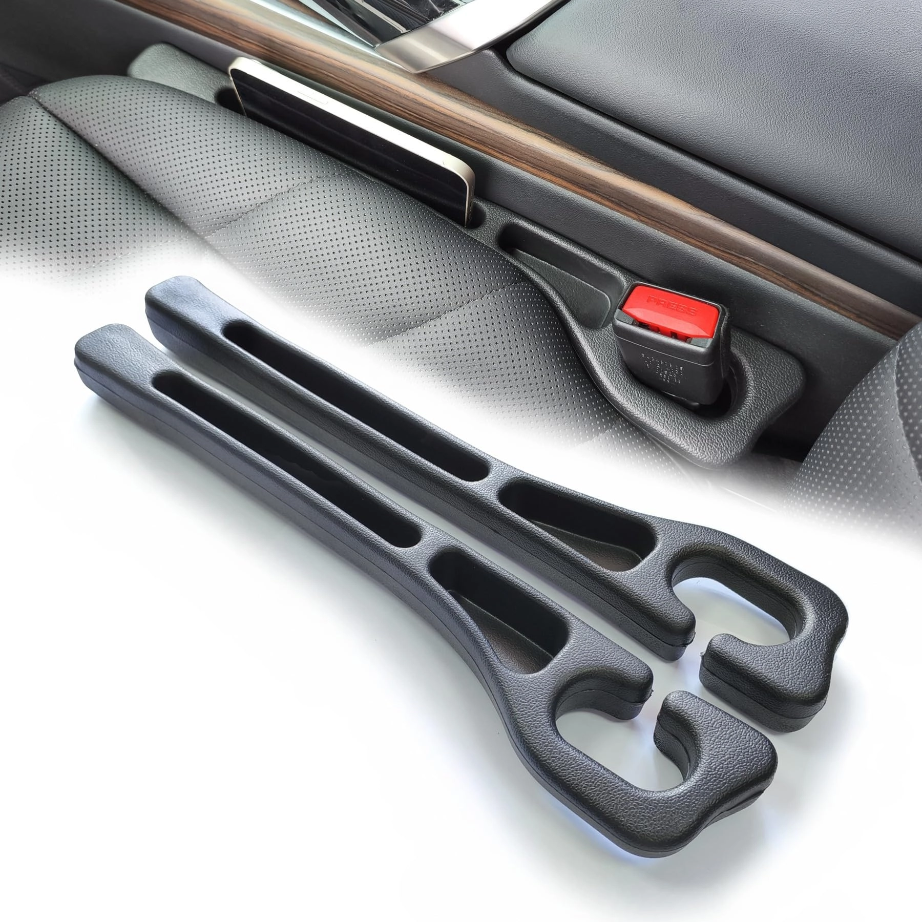 wuzno Car Seat Gap Filler - 2 Pack Universal