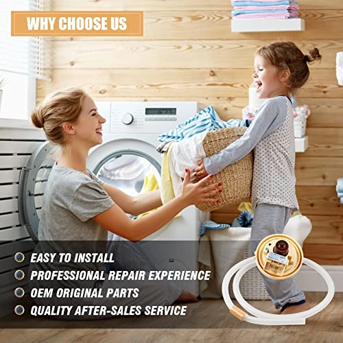 Water Level Pressure Switch - Replacement for LG WT1101CW|WT7600HWA|WT1201CW|WT1501CW|WT1201CV|T1309ADFH|T1309ADFN|WT5101HV|WT5101HW|T1309ADFH6