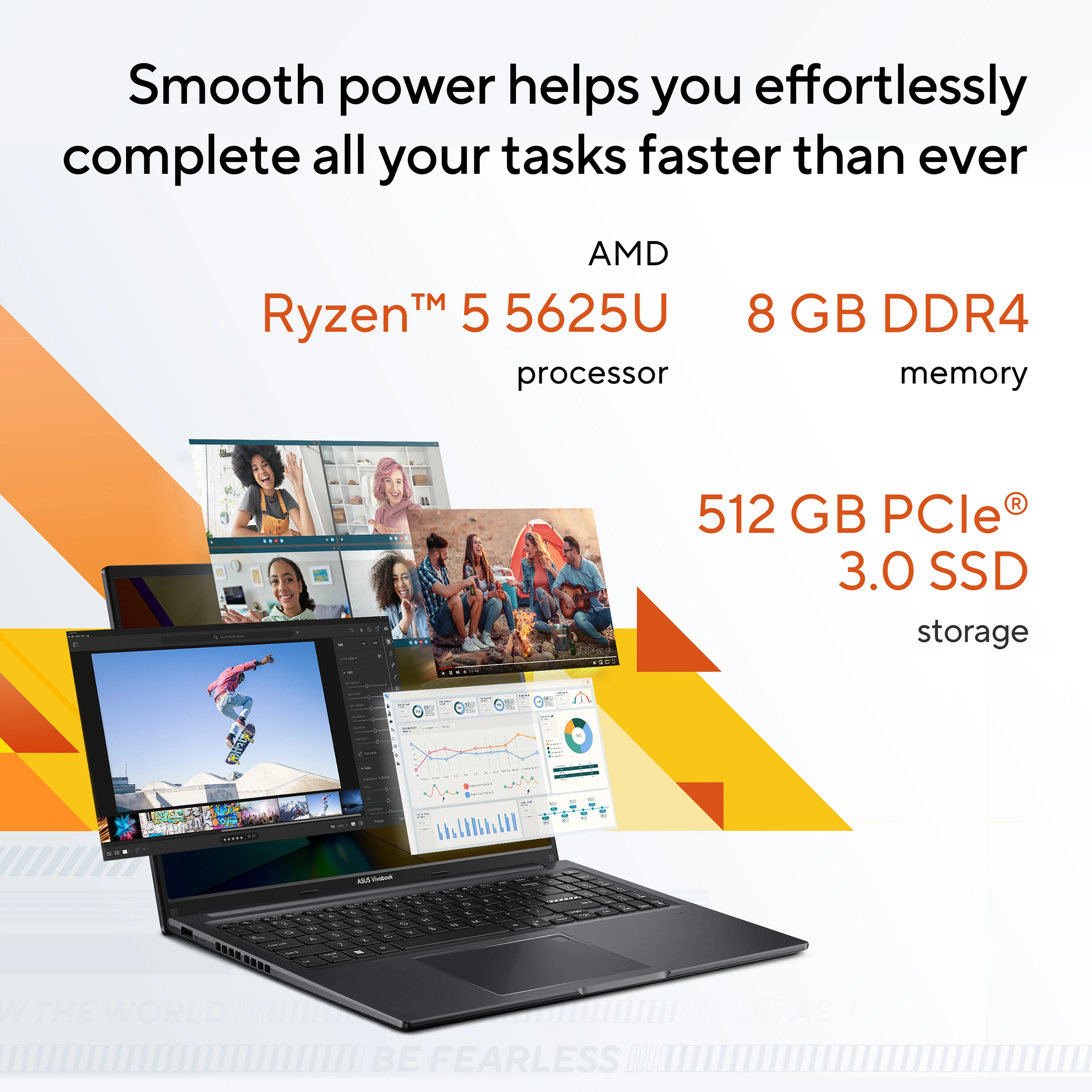 Vivobook 16 M1605YA - 16'' Ryzen 7-7730U 8GB DDR4 512GB SSD