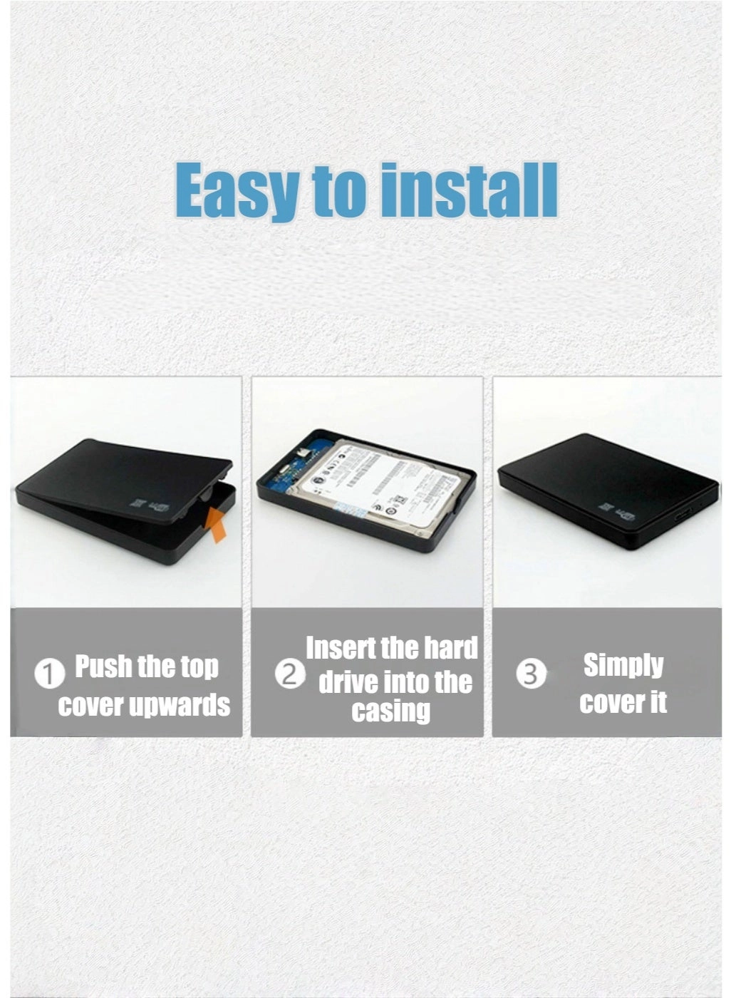 2.5 inch SATA USB 3.0 Hard Drive Enclosure