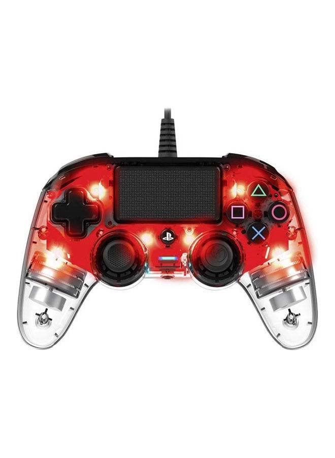 Wired Illuminated Compact Controller (PS4) Red