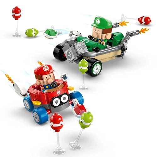 Super Mario Mario Kart Baby Mario vs. Baby Luigi (72034)