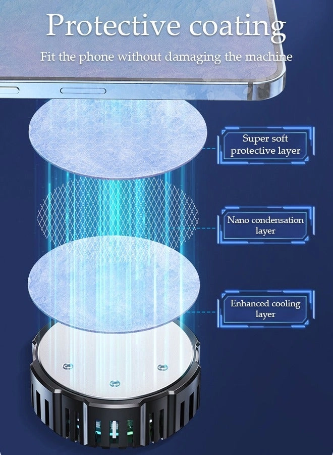 Semi-Conductor Cooling Chip Phone Cooling Fan - Magnetic RGB For iPhone & Android