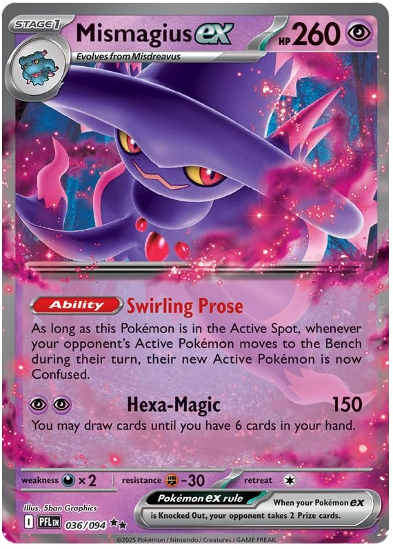 Pokémon Mismagius ex 036/094