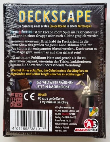 Deckscape: Behind the Curtain - Card Game (German)