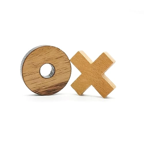 Tic Tac Toe - Wooden Brown