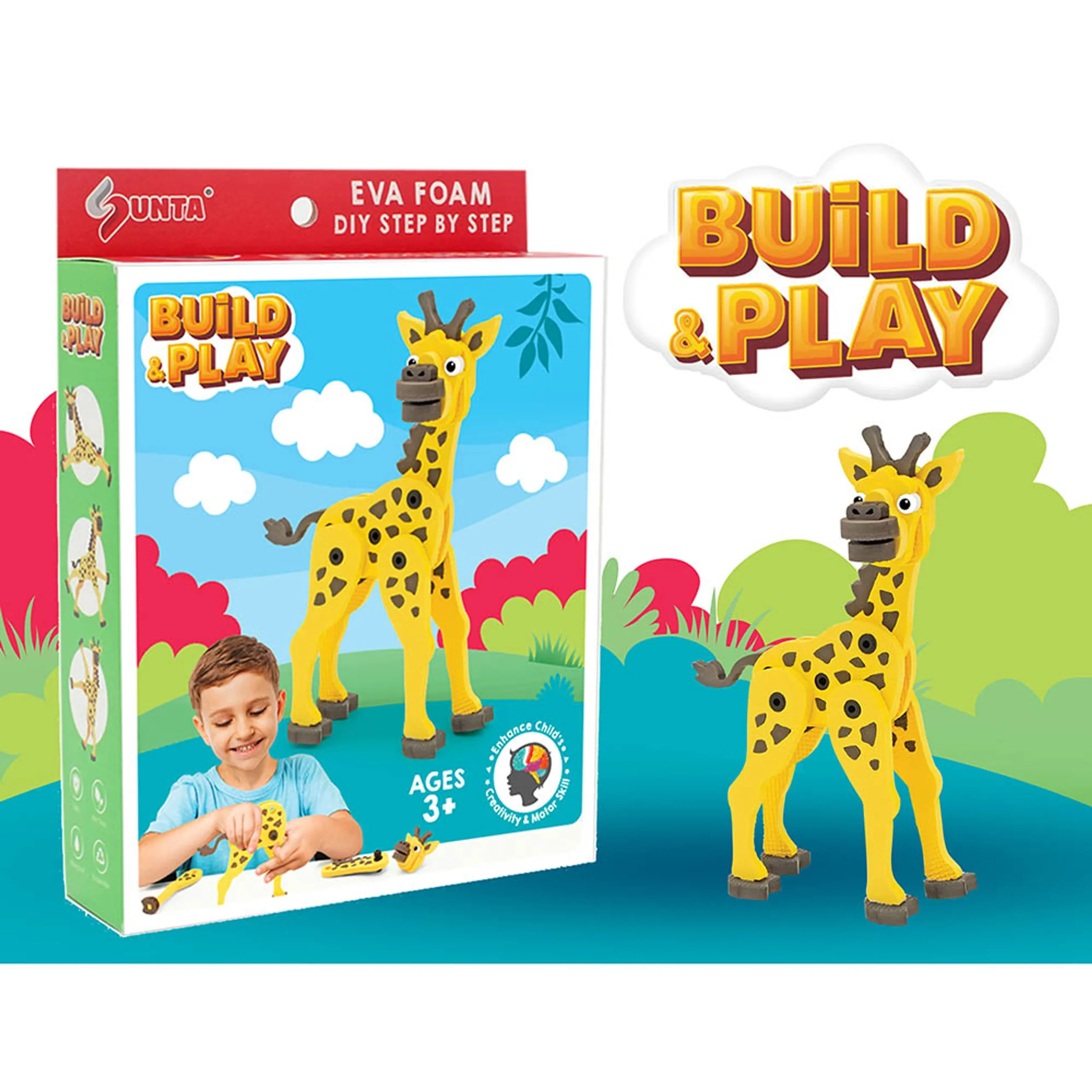 Sunta DIY Play Foam Building Toy - 3Y+