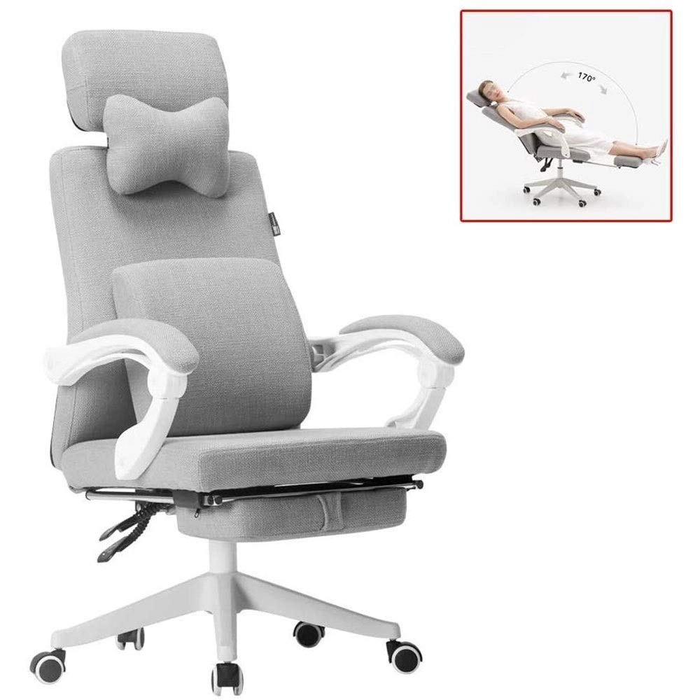 Desk Chair - PU Leather Brown High Back