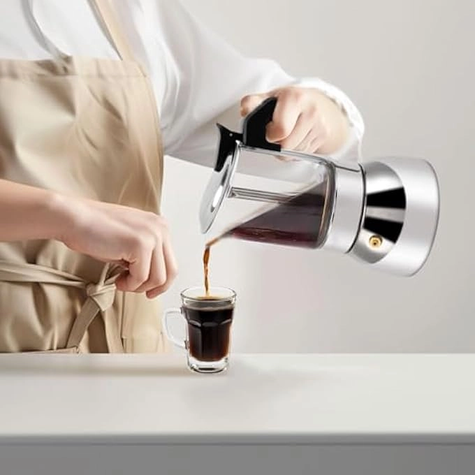 Induction Moka Pot - Safety Pressure Valve