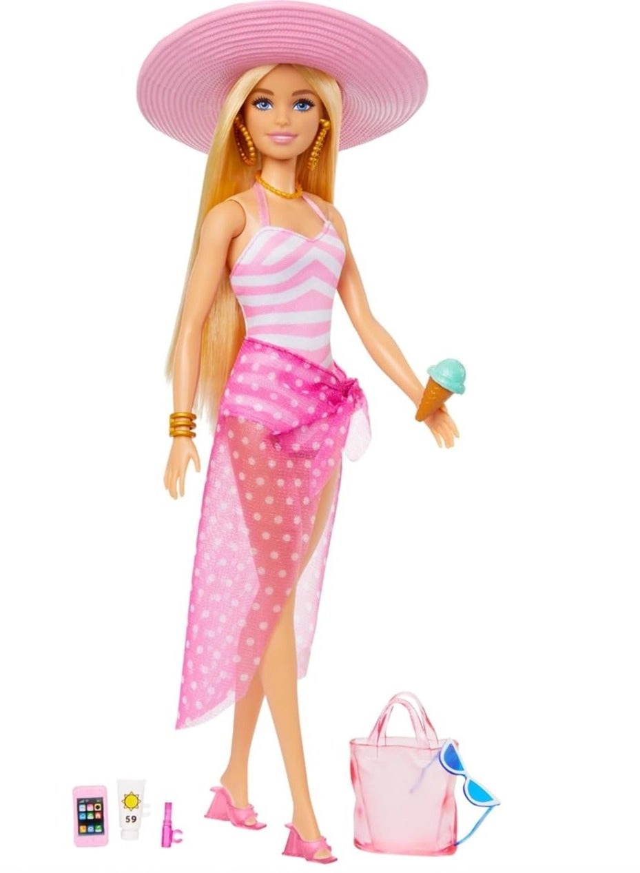 Barbie Beach Glam Doll Bundle