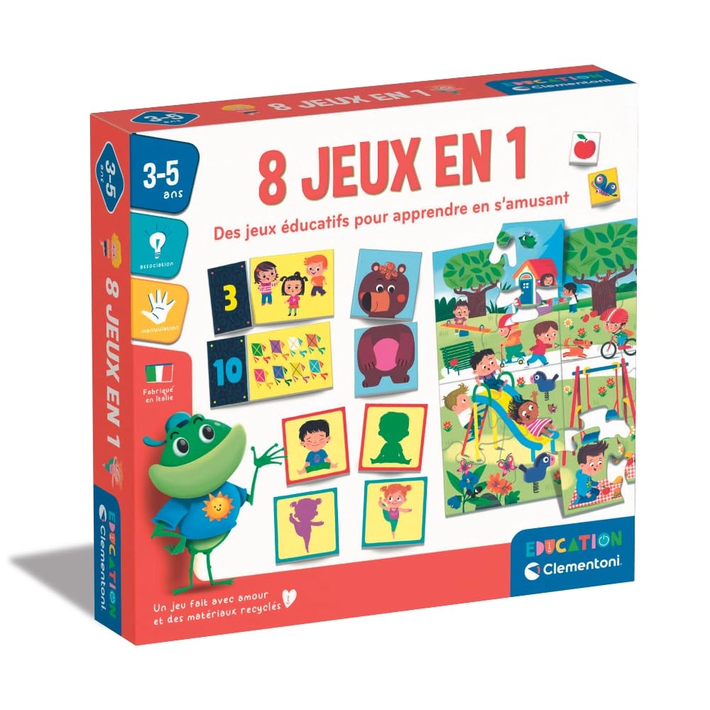 Clementoni 8 1 Educational Games - 3 years and up