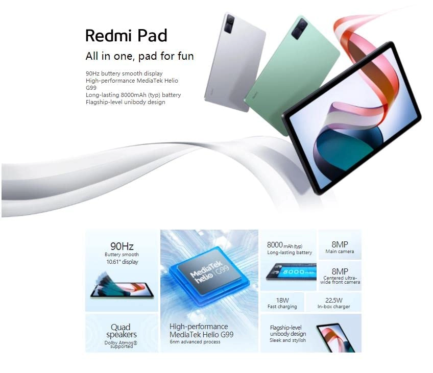 Redmi Pad - 128GB 10.61"