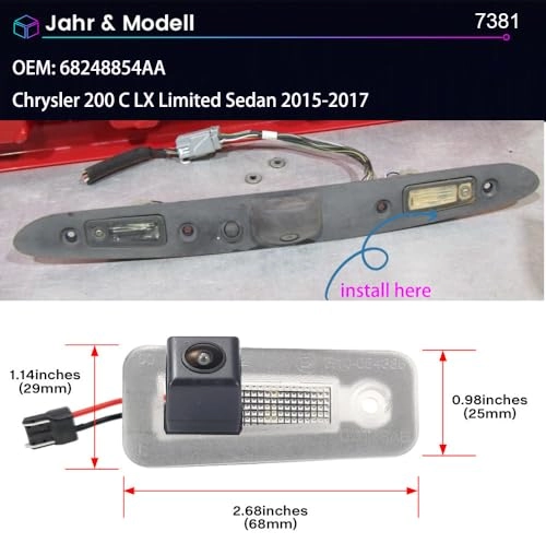 Rear View Camera - Night vision 1280 x 720 pixels