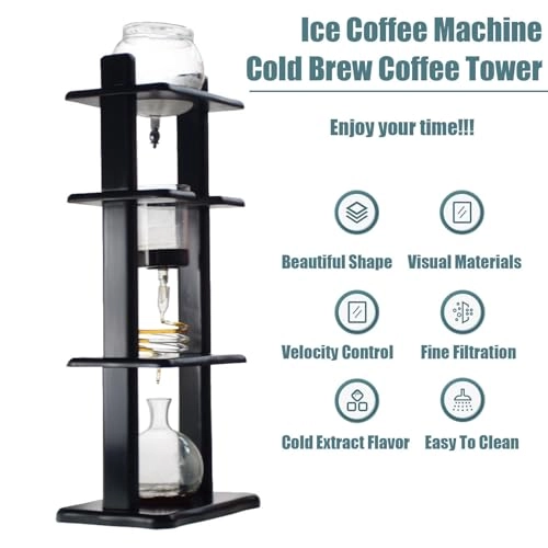 Cold Brew Drip Coffee Maker - 800ml High Borosilicate Glass