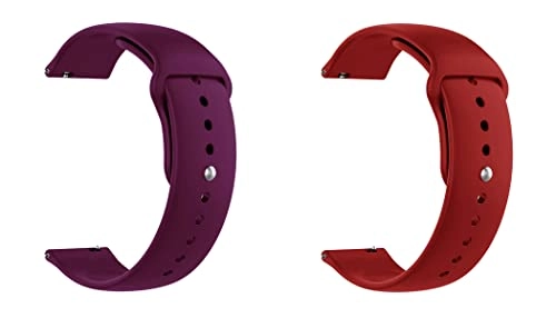 2 Pack 20mm Silicone Watch Band for Sekonda Motion