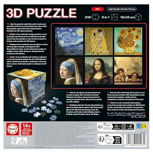 Cube 3D Puzzle (RTT-20123) - 216 pcs