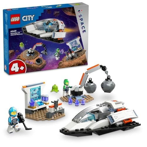 City Spaceship and Asteroid Discovery (60429) - 4+ 2 Astronaut Minifigures & Alien
