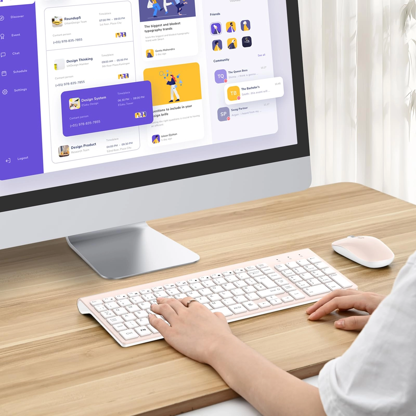 Wireless Keyboard Mouse Combo - UK Wireless