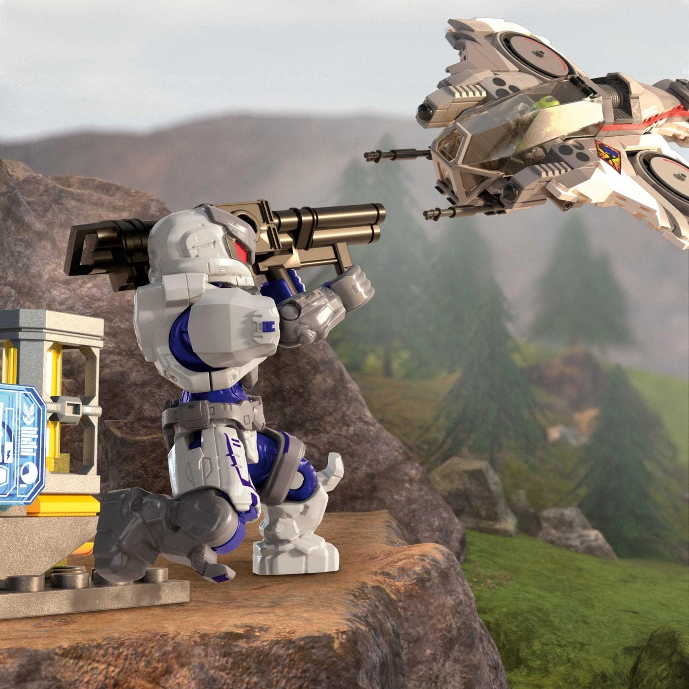 UNSC Arctic Burn Wasp - 342 Pieces 2 Poseable Figures