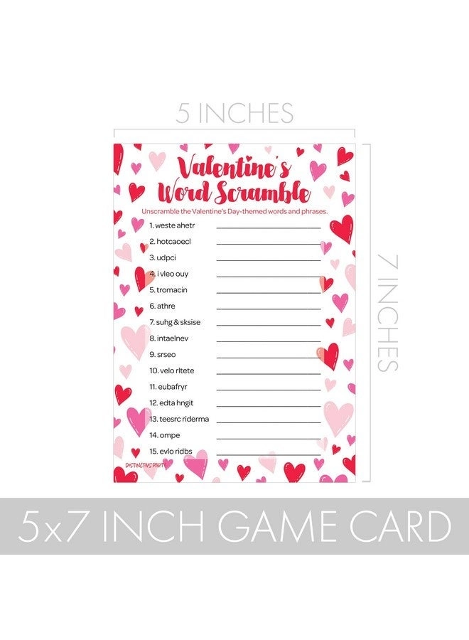 Valentine's Day Word Scramble Party Game