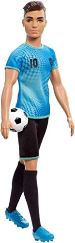 Ken Soccer Player Doll - 11.5 in Cropped Hair Soccer Ball Ages 3+