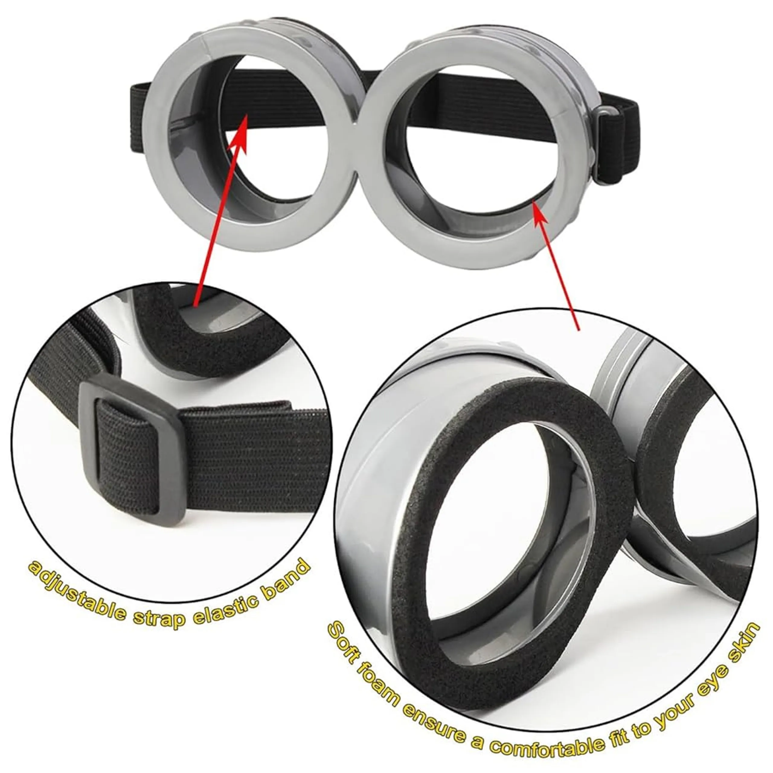 Minion Costume Accessories - 4Pcs kids and adults