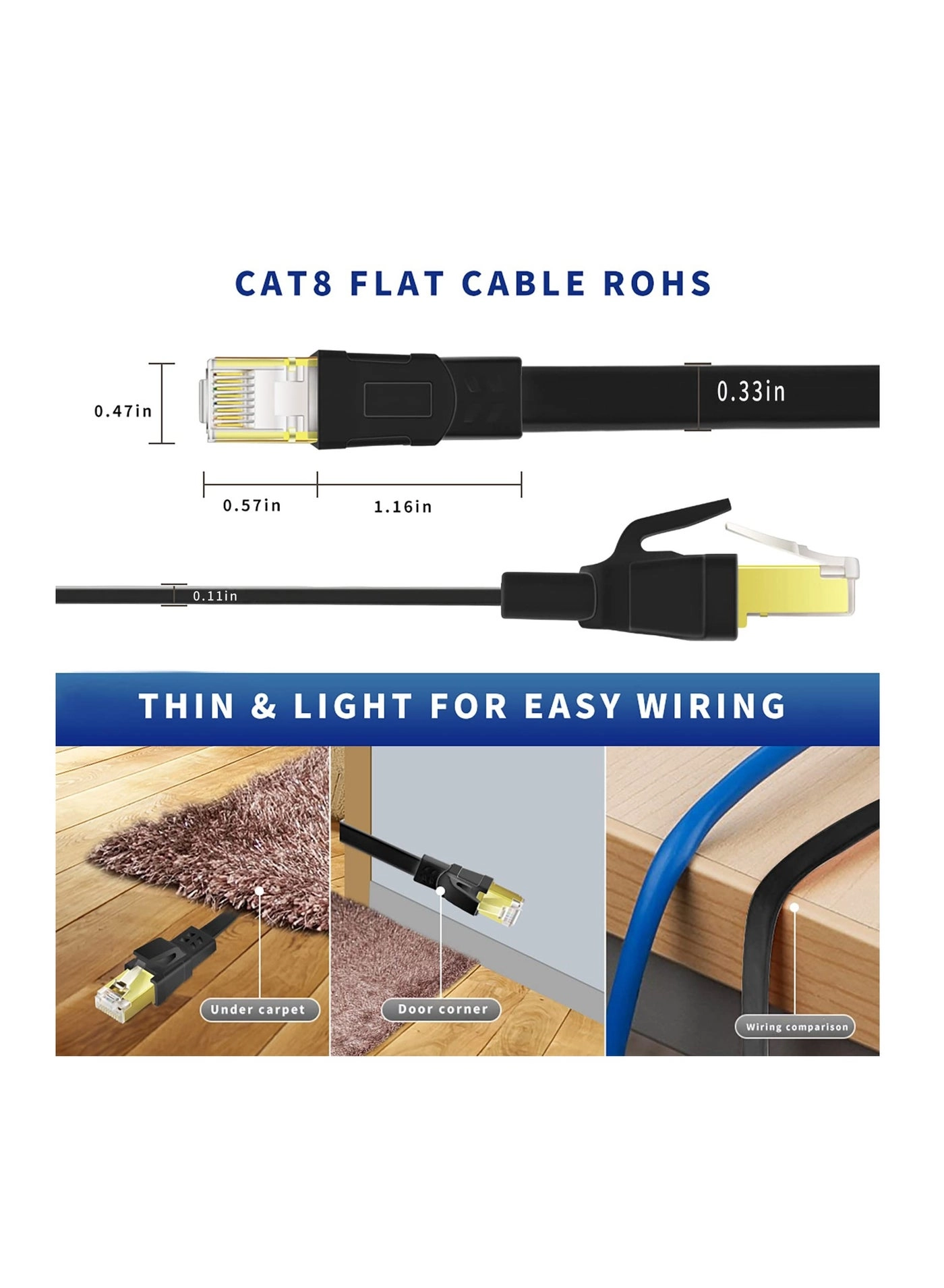 CAT8 Ethernet Cable - 20 m