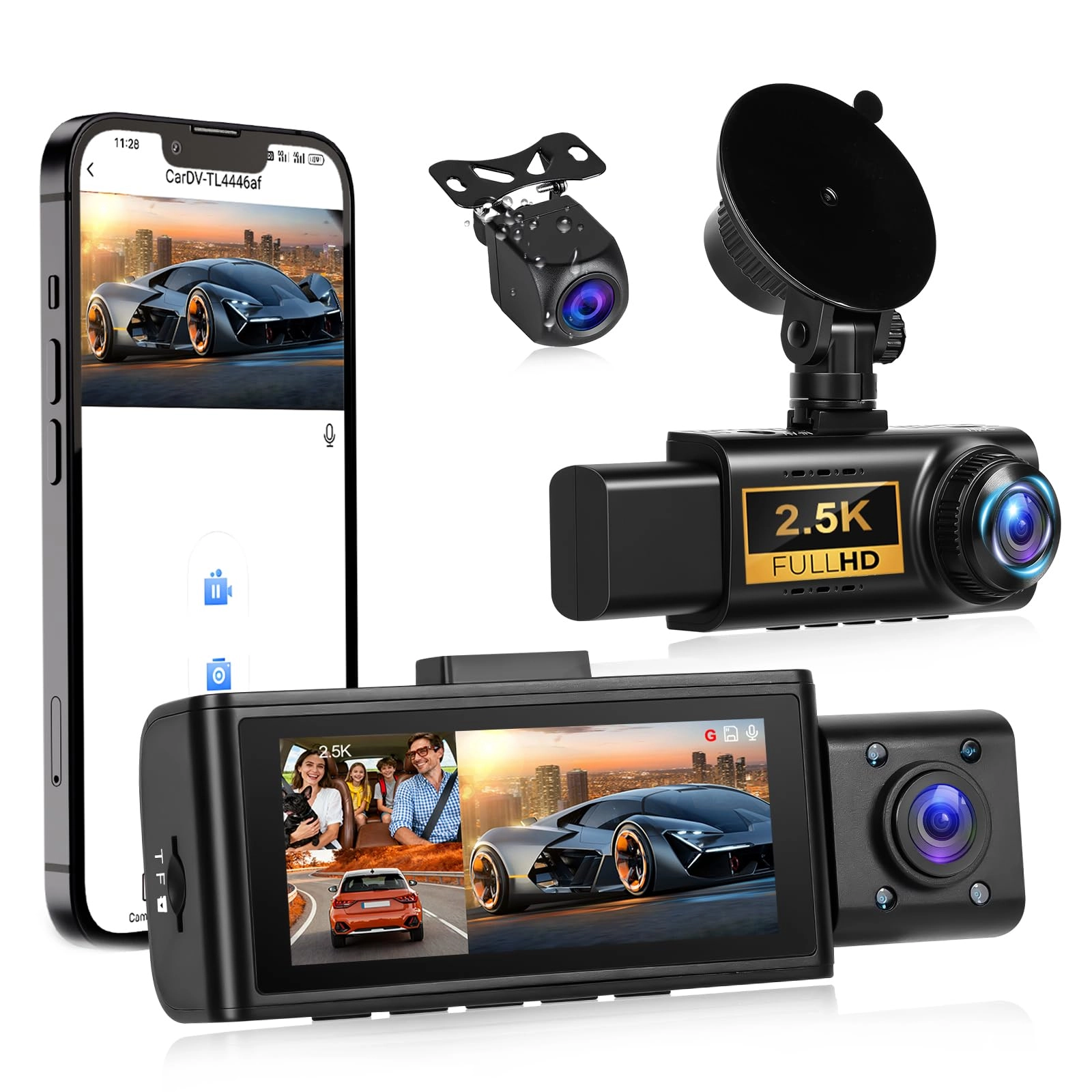 OiLiehu 2.5K Dash Cam