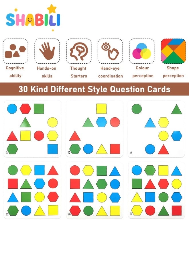 SHABILI Bear Shape Matching Game - 3 years+ 66 pieces