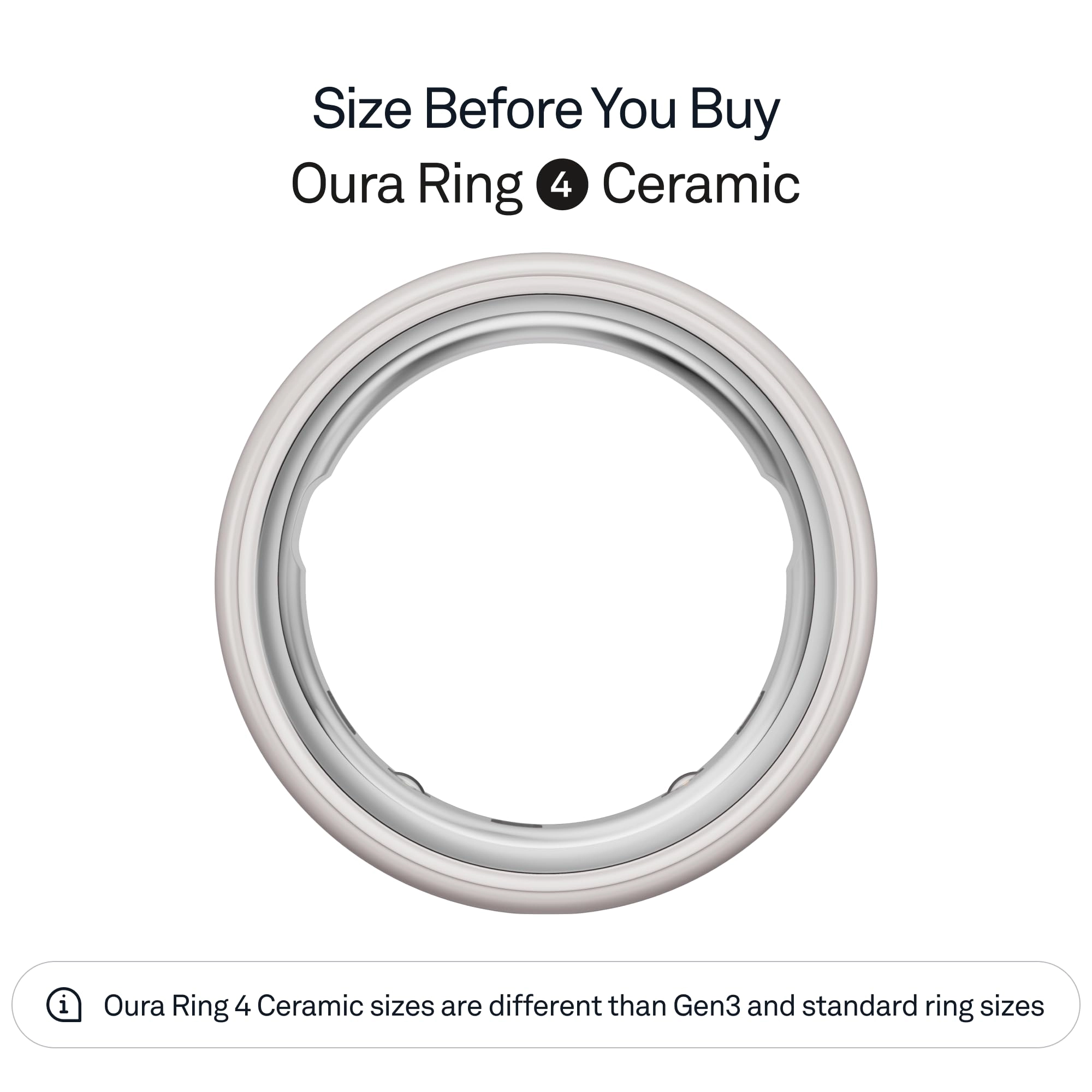 Ring 4 - Ceramic Size 13 8 Days Battery