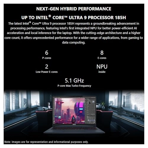 Stealth 16 AI Ultra Thin - 16'' Ultra 9-185H 64GB DDR5 4TB SSD