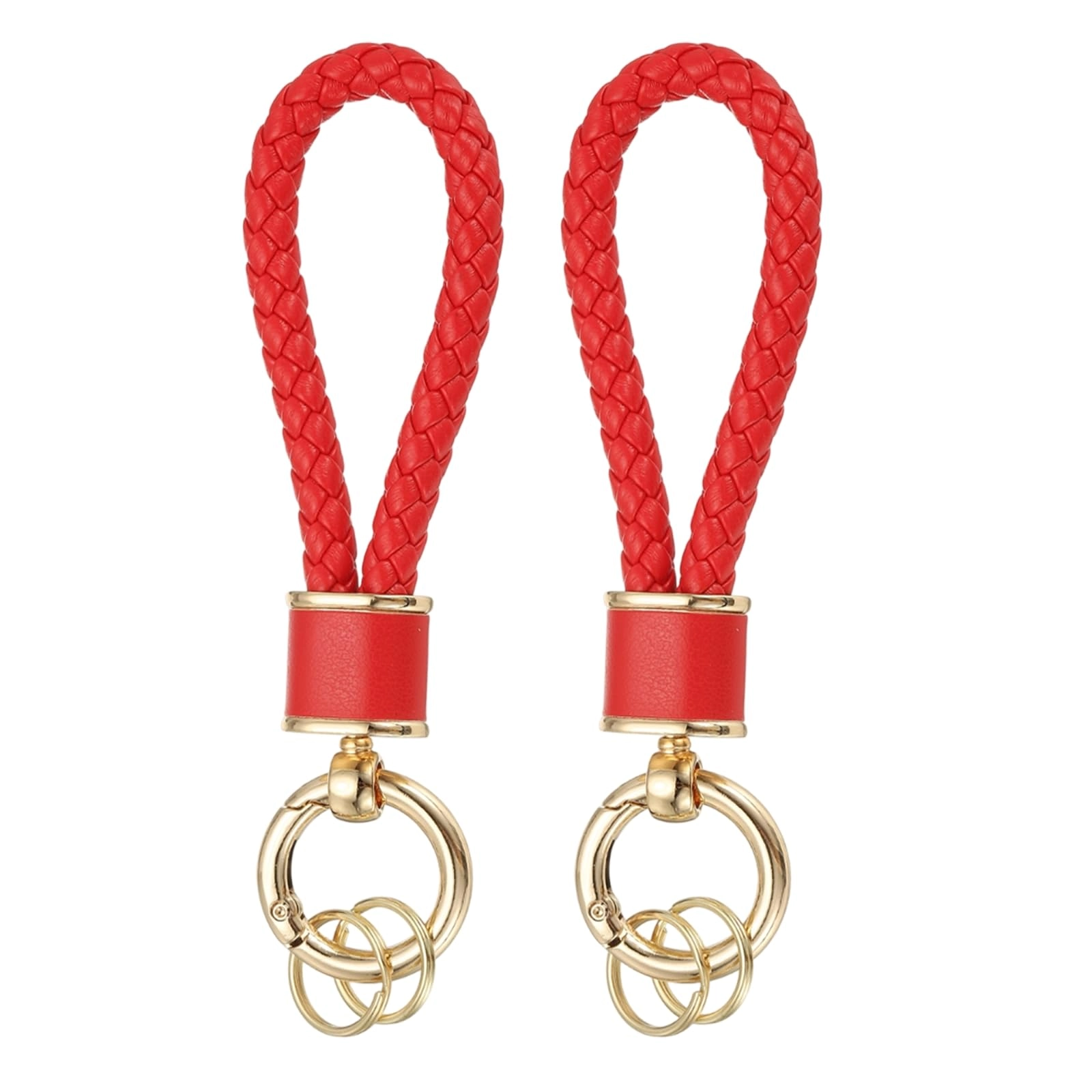 Braided Leather Keychain - Animal