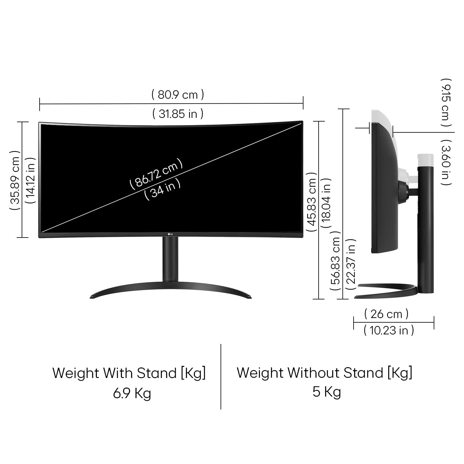 34WR55QK - 34WR55QK-B.ATR 34 Inches 3440 x 1440
