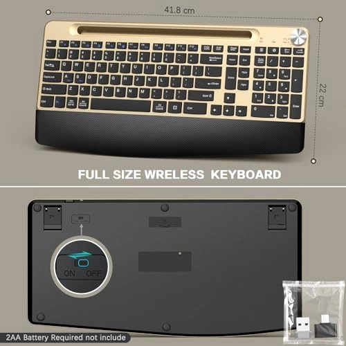 Wireless Keyboard and Mouse - Bluetooth