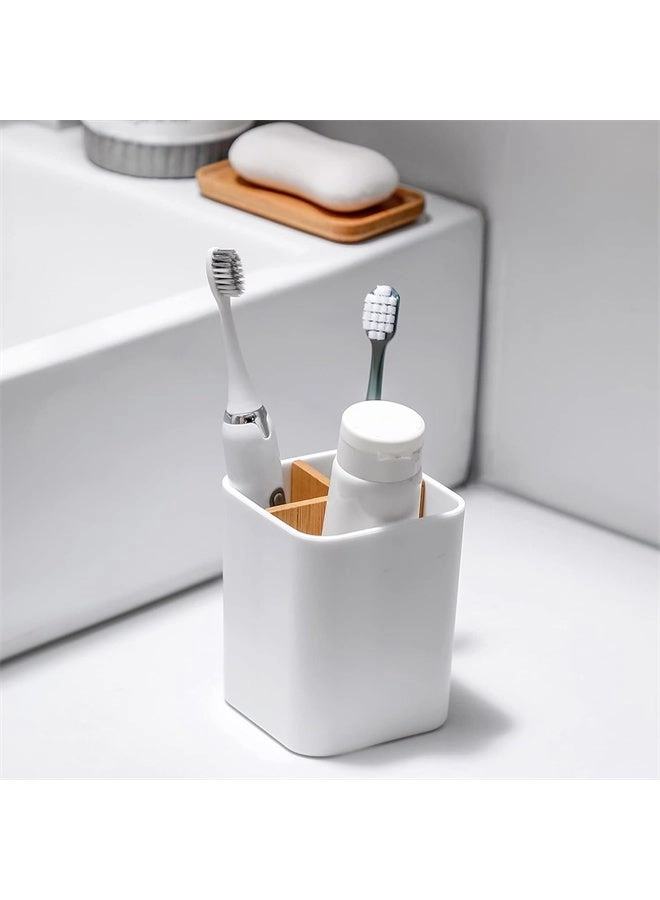 Bamboo Toothbrush Holder - 3 Slots