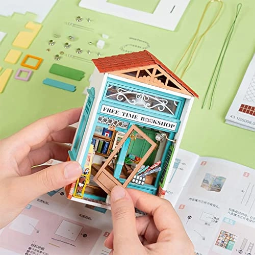 DIY miniature dollhouse kit - Free Time Book Shop