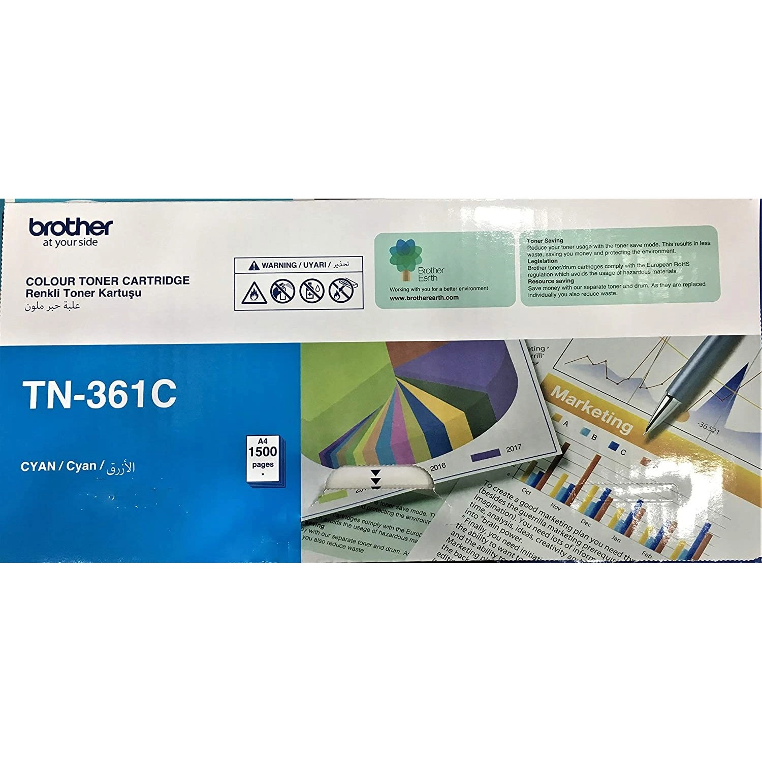 Brother TN-361C - Tonercartridge1,500pages