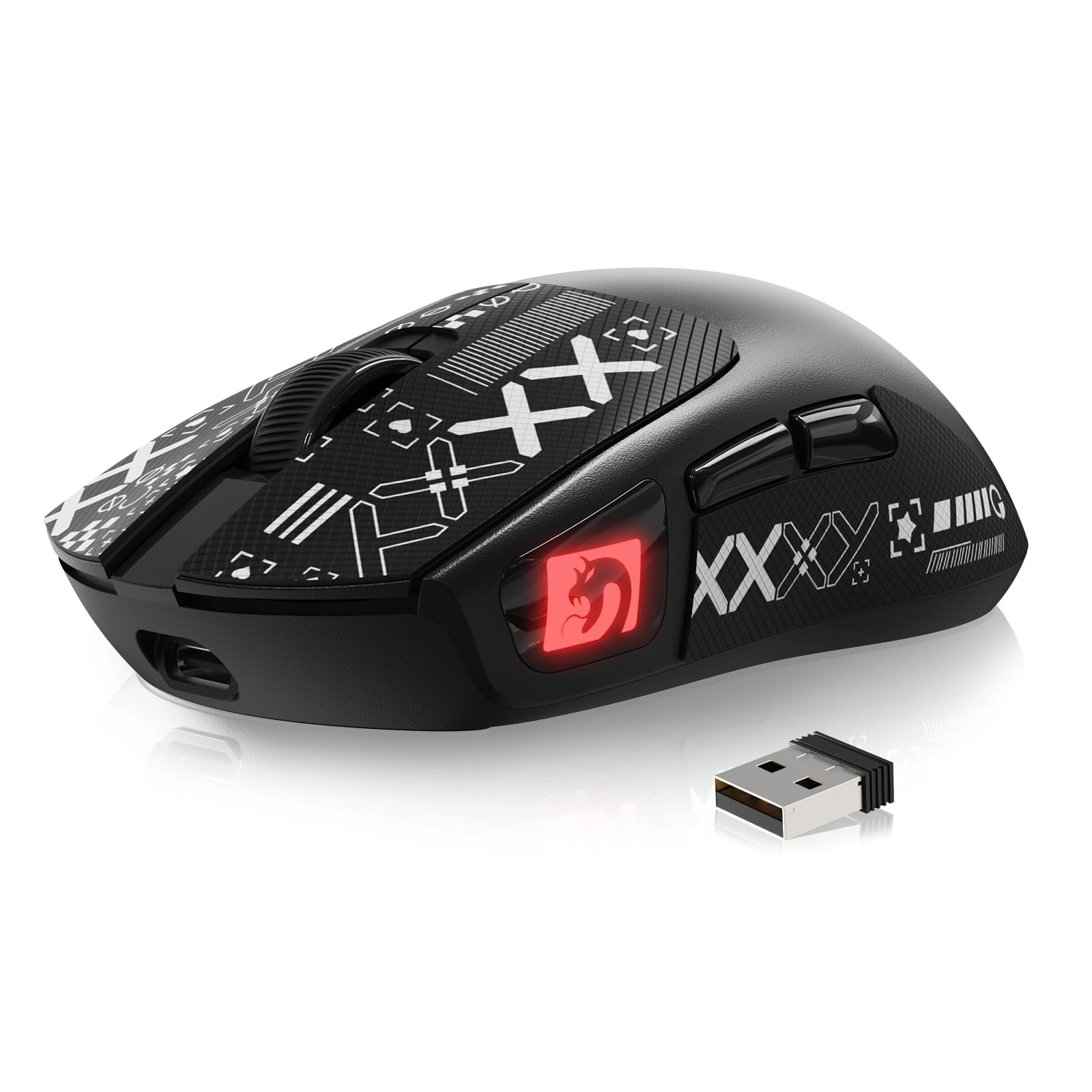 M4 Superlight Gaming Mouse - 2.4G/Bluetooth/Wired