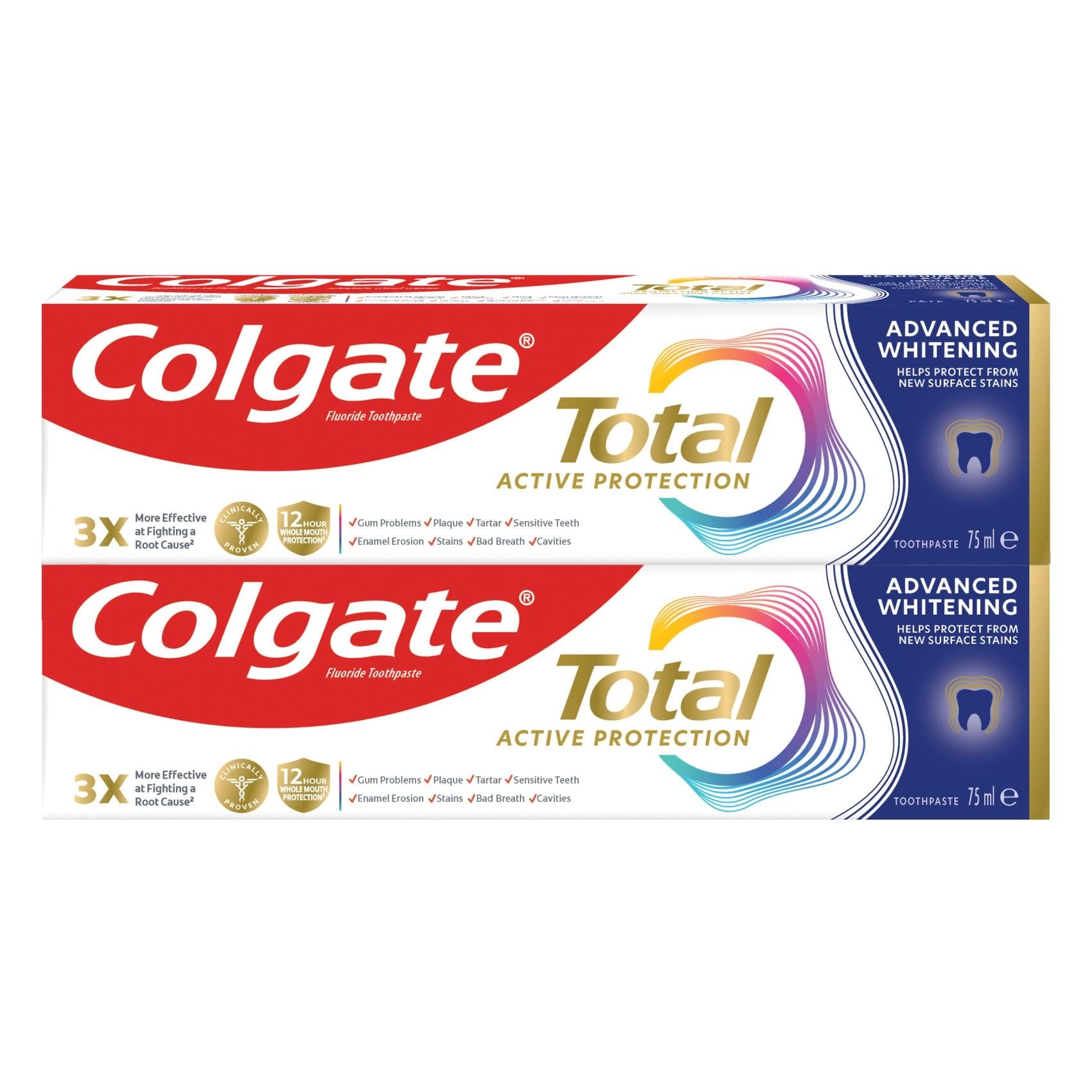 Colgate Total Active Protection Advanced Whitening Toothpaste 75ml
