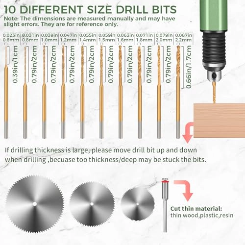 Mini Drill Pen - 3-Speed Rechargeable 10 Small Drill Bits
